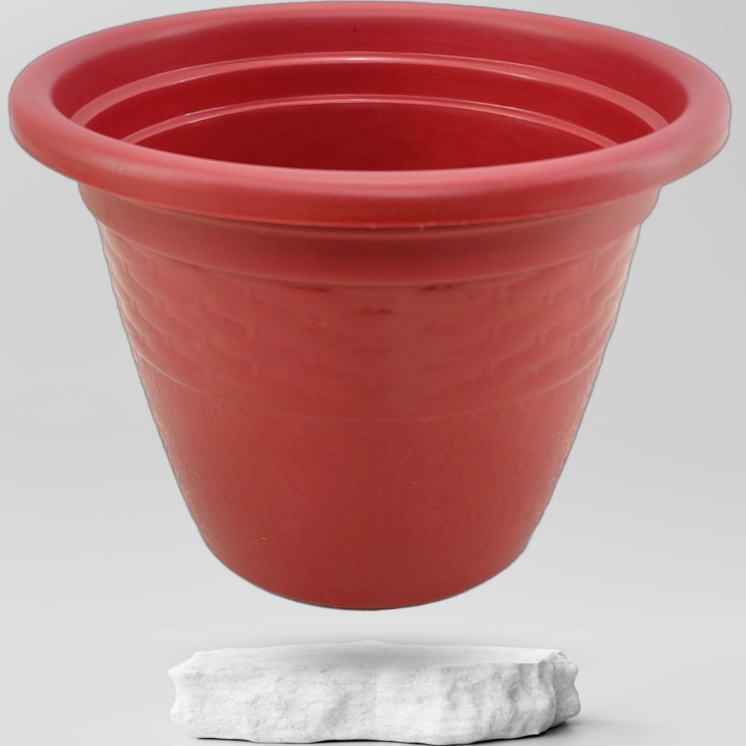 Buy 14" Designed Round Plastic Pot ₹119.00 Online in Ahmedabad