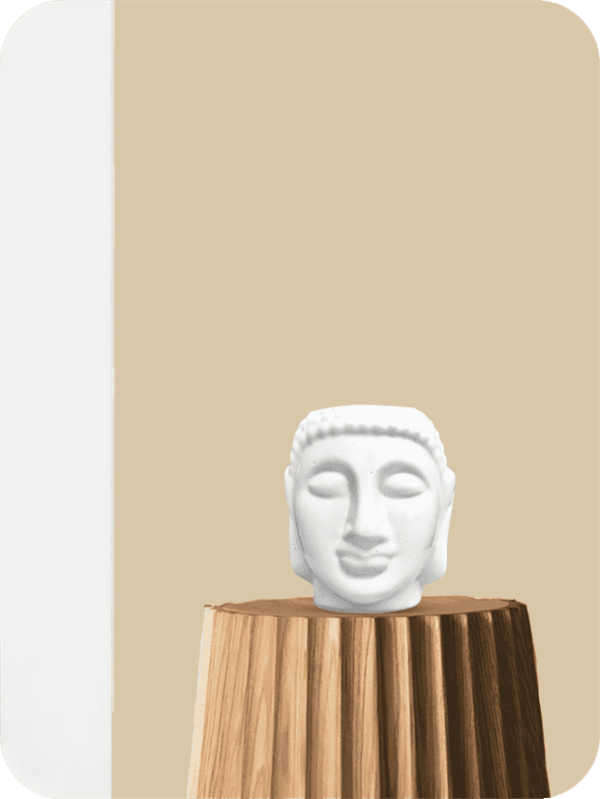 5" White Buddha Ceramic Pot | Picsart 24 06 28 22 43 22 976