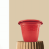 11" Designed Round Plastic Pot